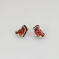 Northern Cardinal Stud Earring | Hand-Painted | Surgical Steel - SEHPX6