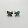 Swallowtail Butterfly Stud Earring | Hand-Painted | Surgical Steel - SEHPX70
