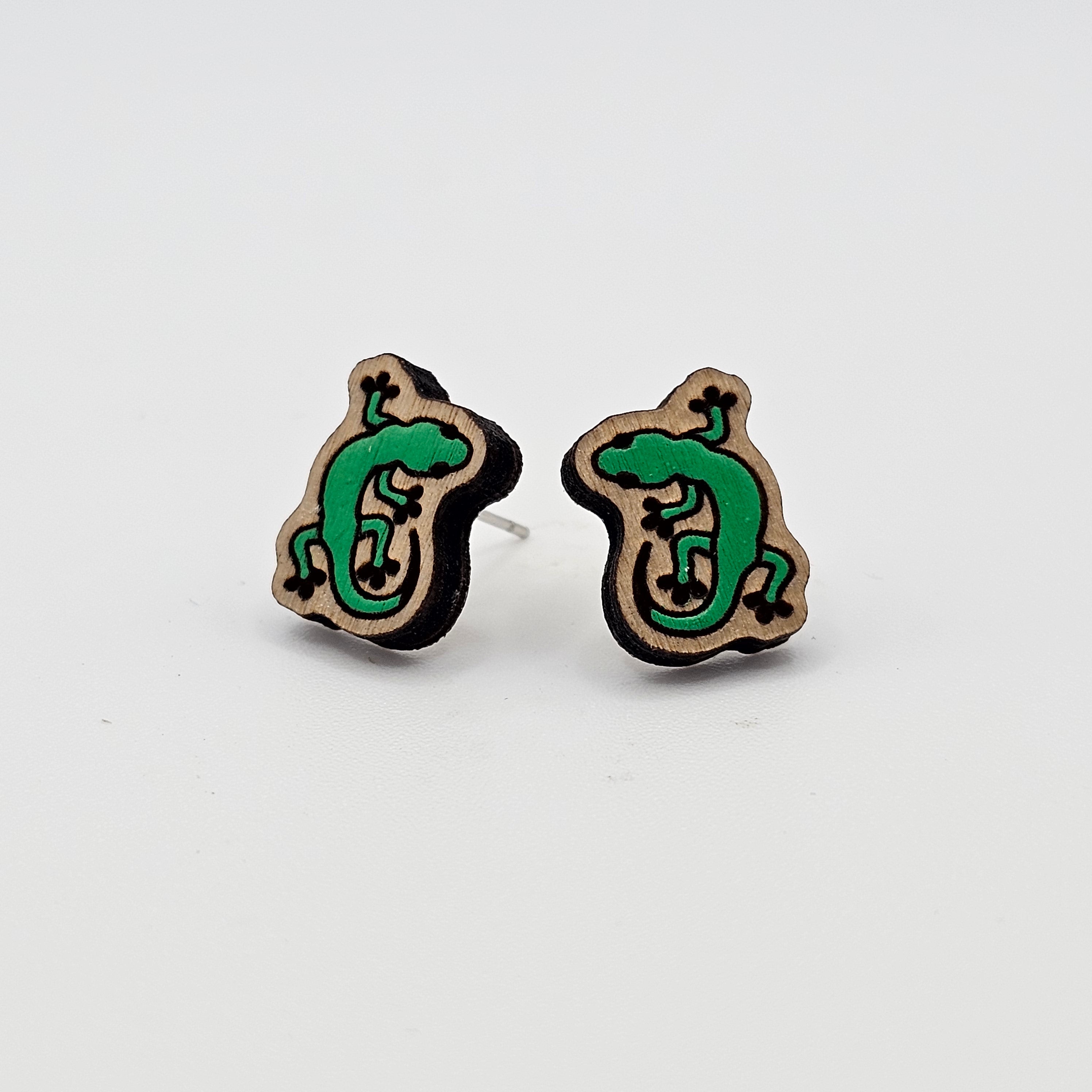 Tiny Climber Stud Earring | Hand-Painted | Surgical Steel - SEHPX75