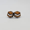 Campfire S’mores Stud Earring | Hand-Painted | Surgical Steel - SEHPX77