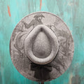 Rodeo Bronc Rider Engraved Cowboy Hat