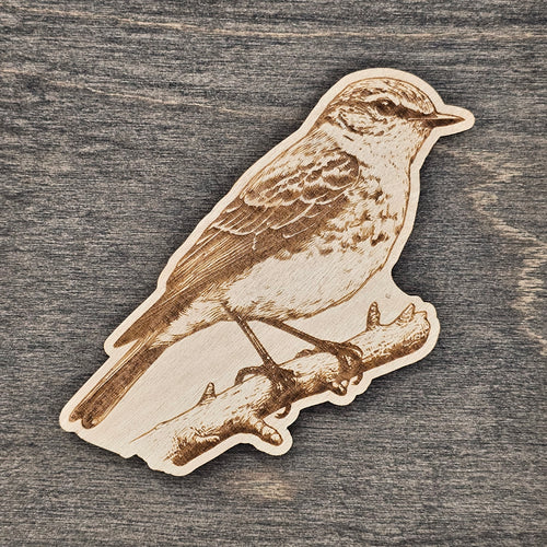 Bluebird Wildlife Magnet | Laser Engraved Wood - MBCR4
